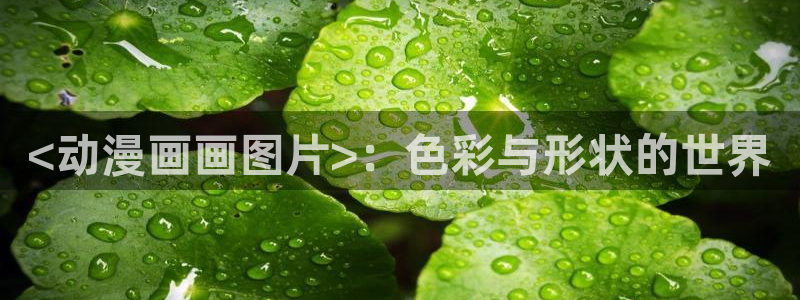 漫蛙2(manwa2)：<动漫画画图片>：色彩与形状的世界